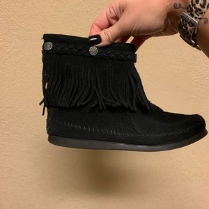 Fringe booties size 7